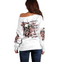 I Don't Have A Short Temper Off Shoulder Sweater - Wonder Print Shop