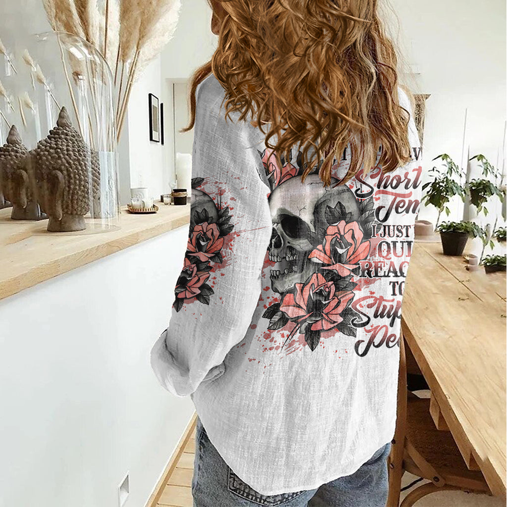 I Don't Have A Short Temper Women Casual Shirt - Wonder Print Shop