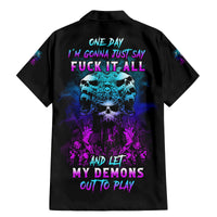 One Day Let My Demons Out To Play Family Matching Mermaid Dress and Hawaiian Shirt - Wonder Print Shop