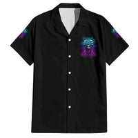 One Day Let My Demons Out To Play Family Matching Short Sleeve Bodycon Dress and Hawaiian Shirt - Wonder Print Shop