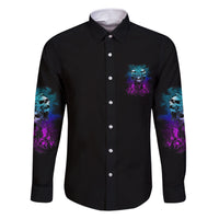 One Day Let My Demons Out To Play Family Matching Short Sleeve Bodycon Dress and Hawaiian Shirt - Wonder Print Shop