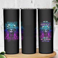 One Day Let My Demons Out To Play Skinny Tumbler - Wonder Print Shop
