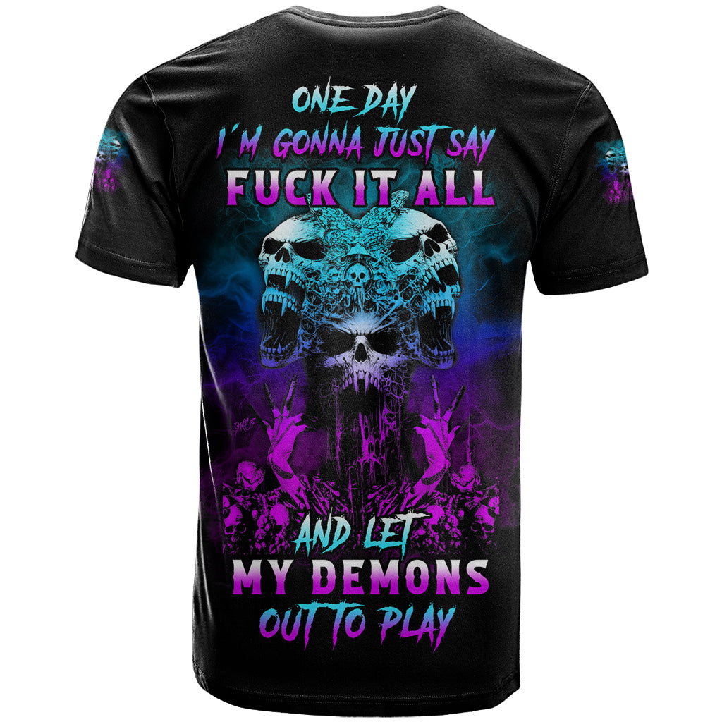 One Day Let My Demons Out To Play T Shirt - Wonder Print Shop