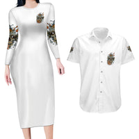 I Don't Need A Middle Skull Couples Matching Long Sleeve Bodycon Dress and Hawaiian Shirt - Wonder Print Shop
