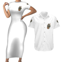 I Don't Need A Middle Skull Couples Matching Short Sleeve Bodycon Dress and Hawaiian Shirt - Wonder Print Shop