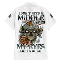 I Don't Need A Middle Skull Family Matching Tank Maxi Dress and Hawaiian Shirt - Wonder Print Shop