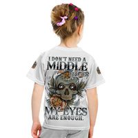 I Don't Need A Middle Skull Kid T Shirt - Wonder Print Shop