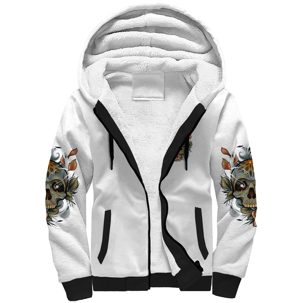 I Don't Need A Middle Skull Sherpa Hoodie - Wonder Print Shop