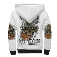 I Don't Need A Middle Skull Sherpa Hoodie - Wonder Print Shop