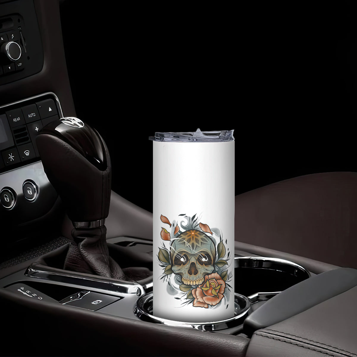 I Don't Need A Middle Skull Skinny Tumbler - Wonder Print Shop