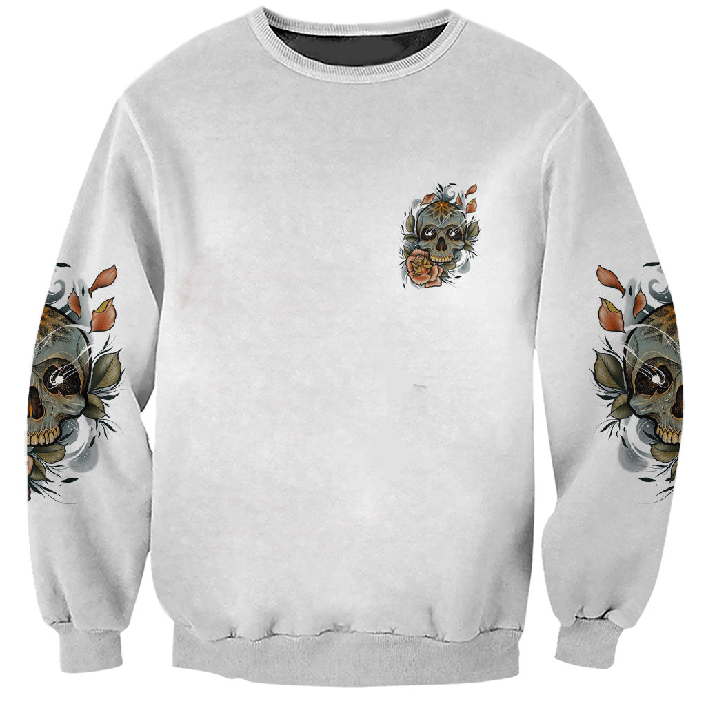 I Don't Need A Middle Skull Sweatshirt - Wonder Print Shop