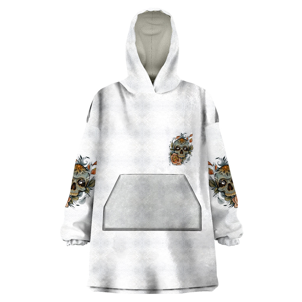 I Don't Need A Middle Skull Wearable Blanket Hoodie - Wonder Print Shop