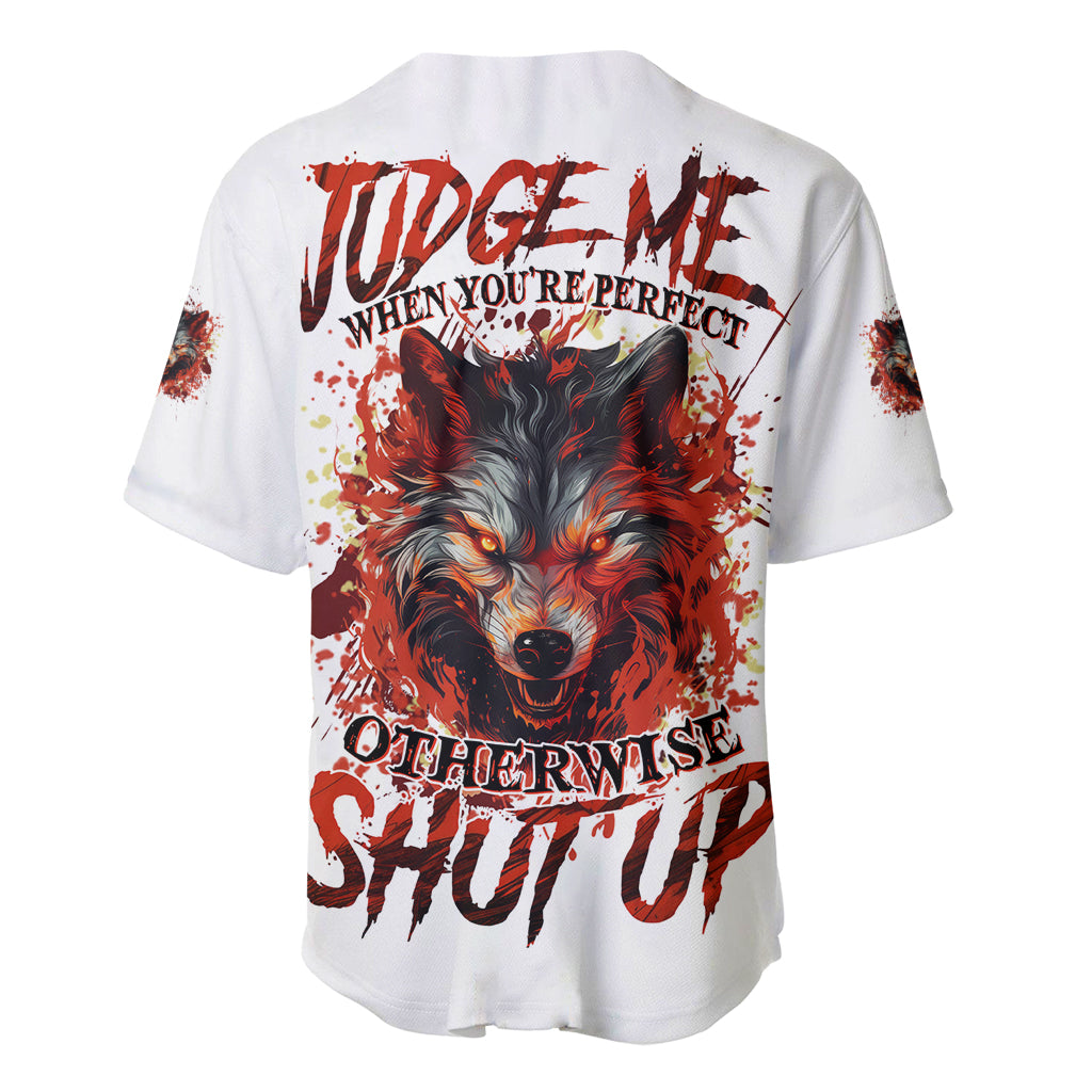 Judge Me When Wolf Baseball Jersey - Wonder Print Shop