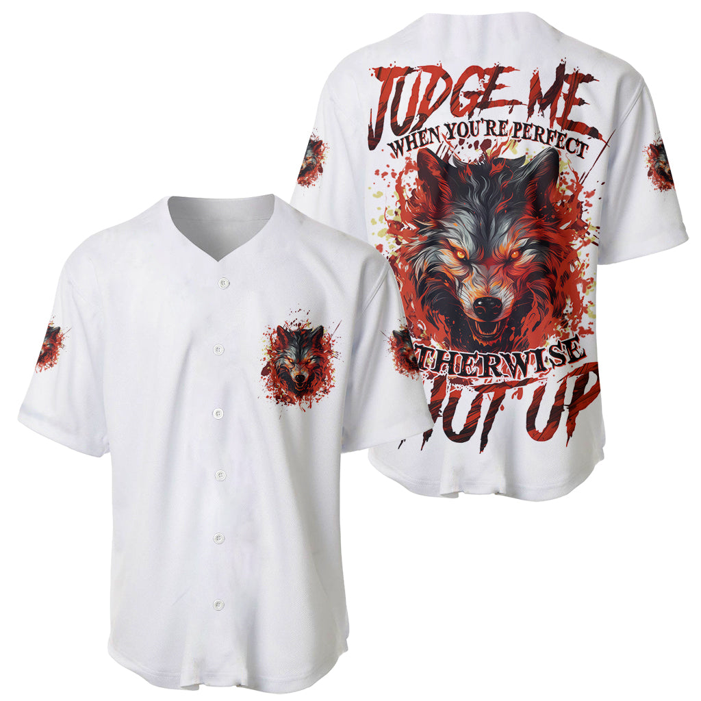Judge Me When Wolf Baseball Jersey - Wonder Print Shop