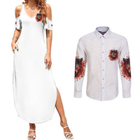 Judge Me When Wolf Couples Matching Summer Maxi Dress and Long Sleeve Button Shirt - Wonder Print Shop