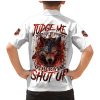 Judge Me When Wolf Family Matching Mermaid Dress and Hawaiian Shirt - Wonder Print Shop