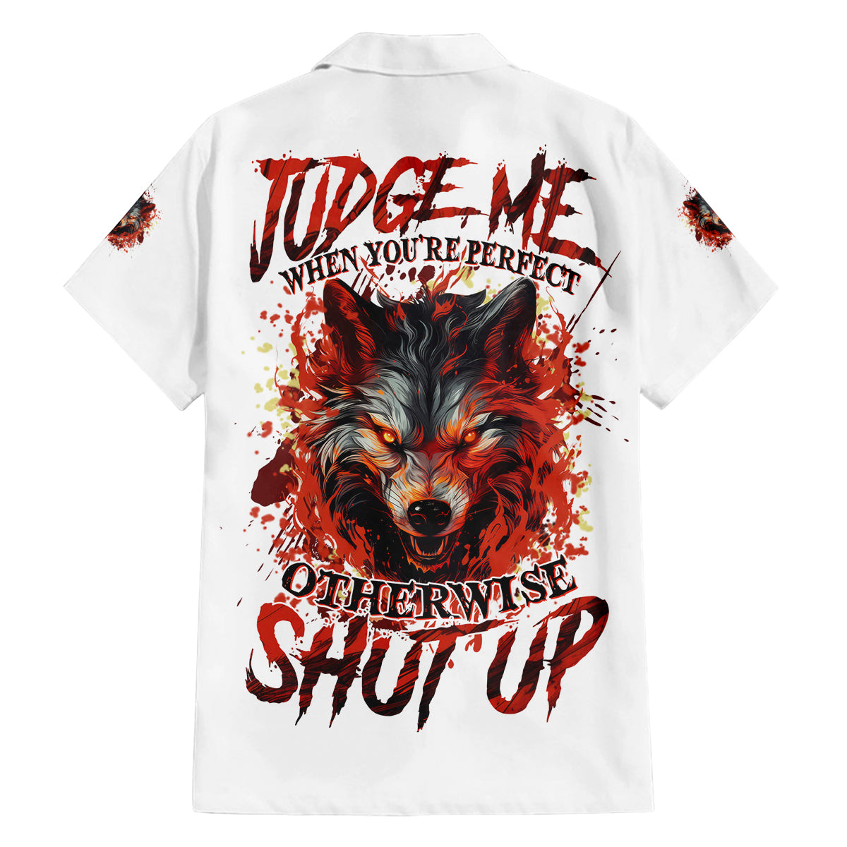 Judge Me When Wolf Family Matching Tank Maxi Dress and Hawaiian Shirt - Wonder Print Shop