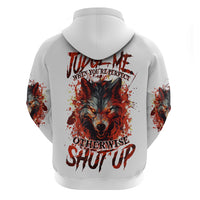 Judge Me When Wolf Hoodie - Wonder Print Shop