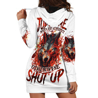 Judge Me When Wolf Hoodie Dress - Wonder Print Shop