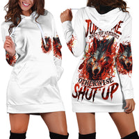 Judge Me When Wolf Hoodie Dress - Wonder Print Shop