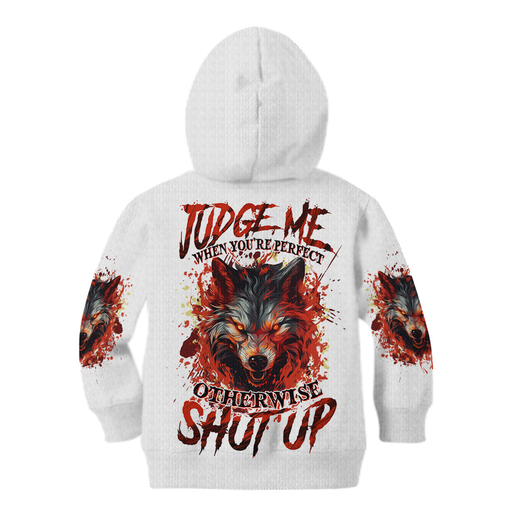 Judge Me When Wolf Kid Hoodie - Wonder Print Shop