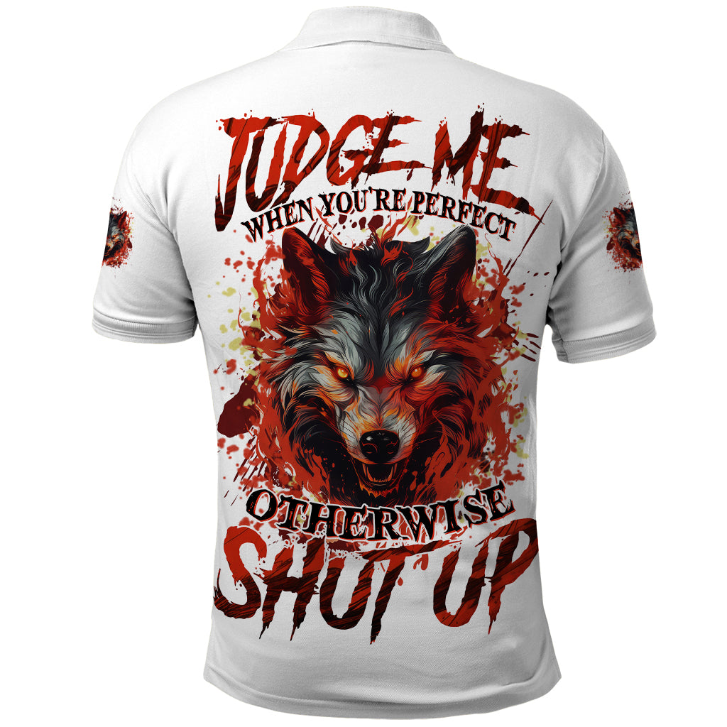 Judge Me When Wolf Polo Shirt - Wonder Print Shop