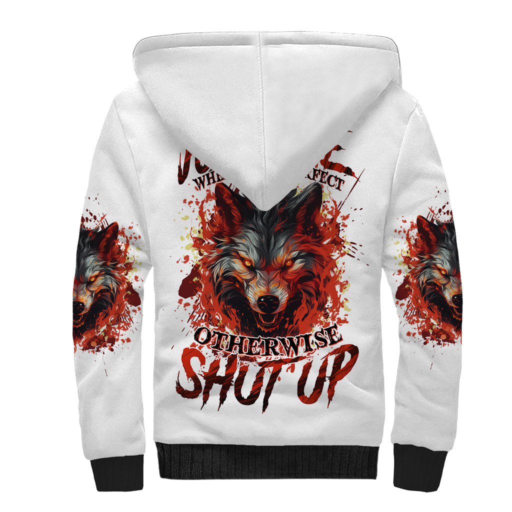 Judge Me When Wolf Sherpa Hoodie - Wonder Print Shop