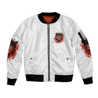 Judge Me When Wolf Sleeve Zip Bomber Jacket - Wonder Print Shop