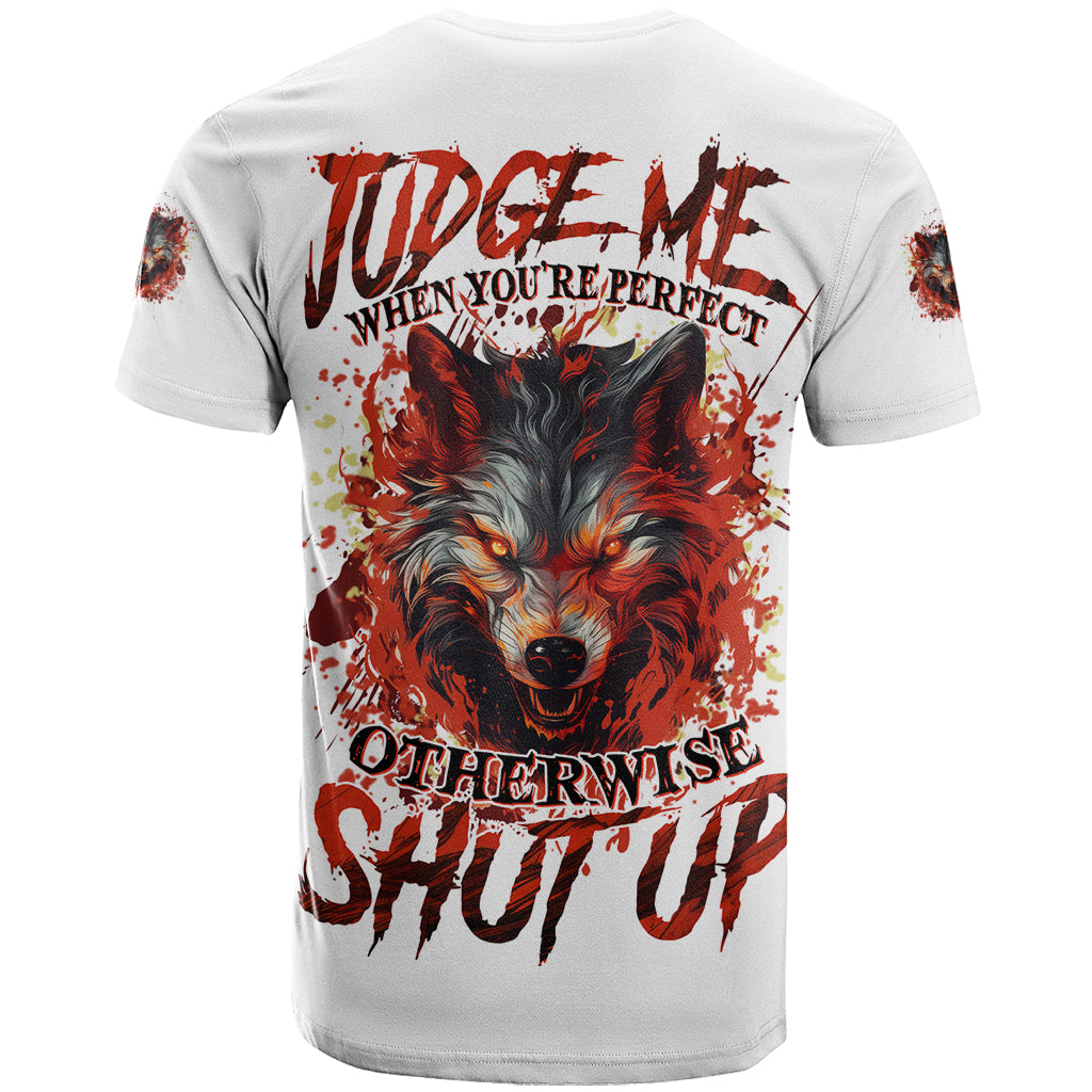 Judge Me When Wolf T Shirt - Wonder Print Shop
