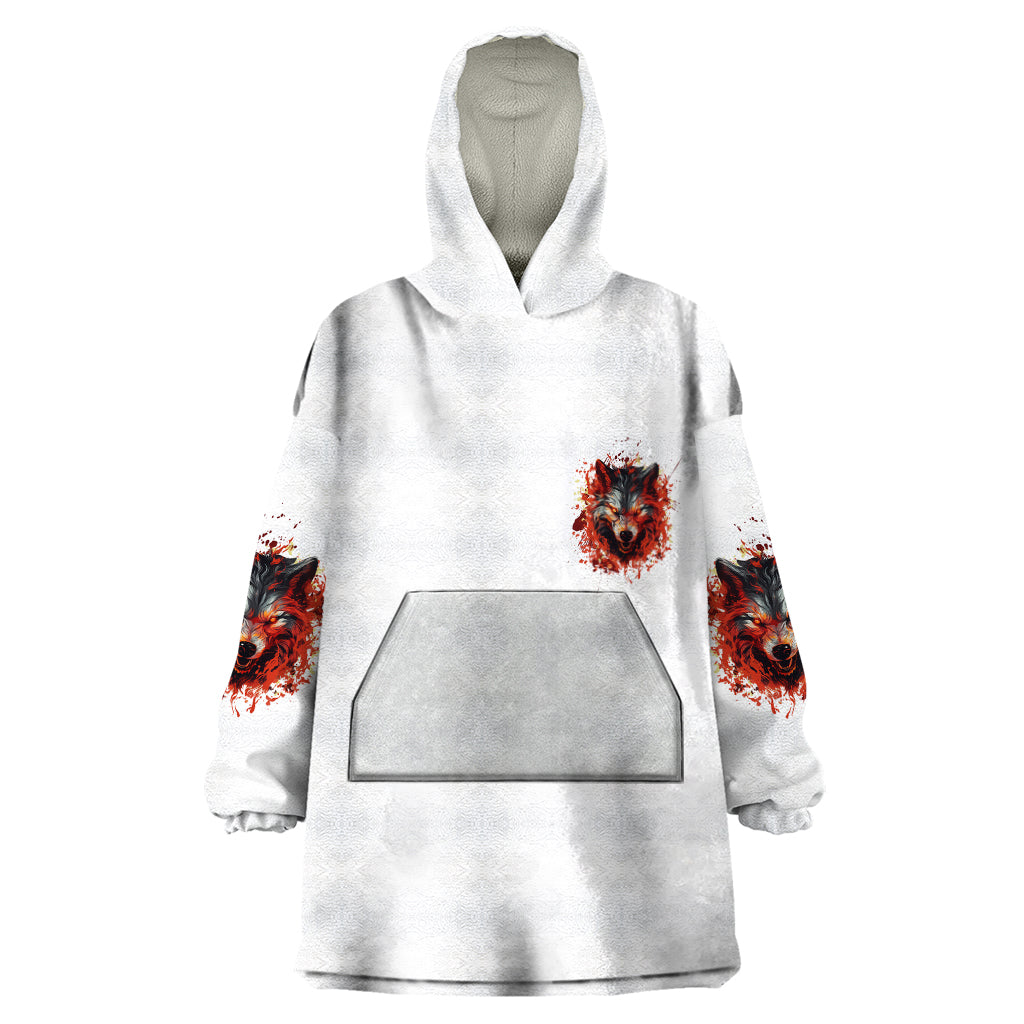 Judge Me When Wolf Wearable Blanket Hoodie - Wonder Print Shop