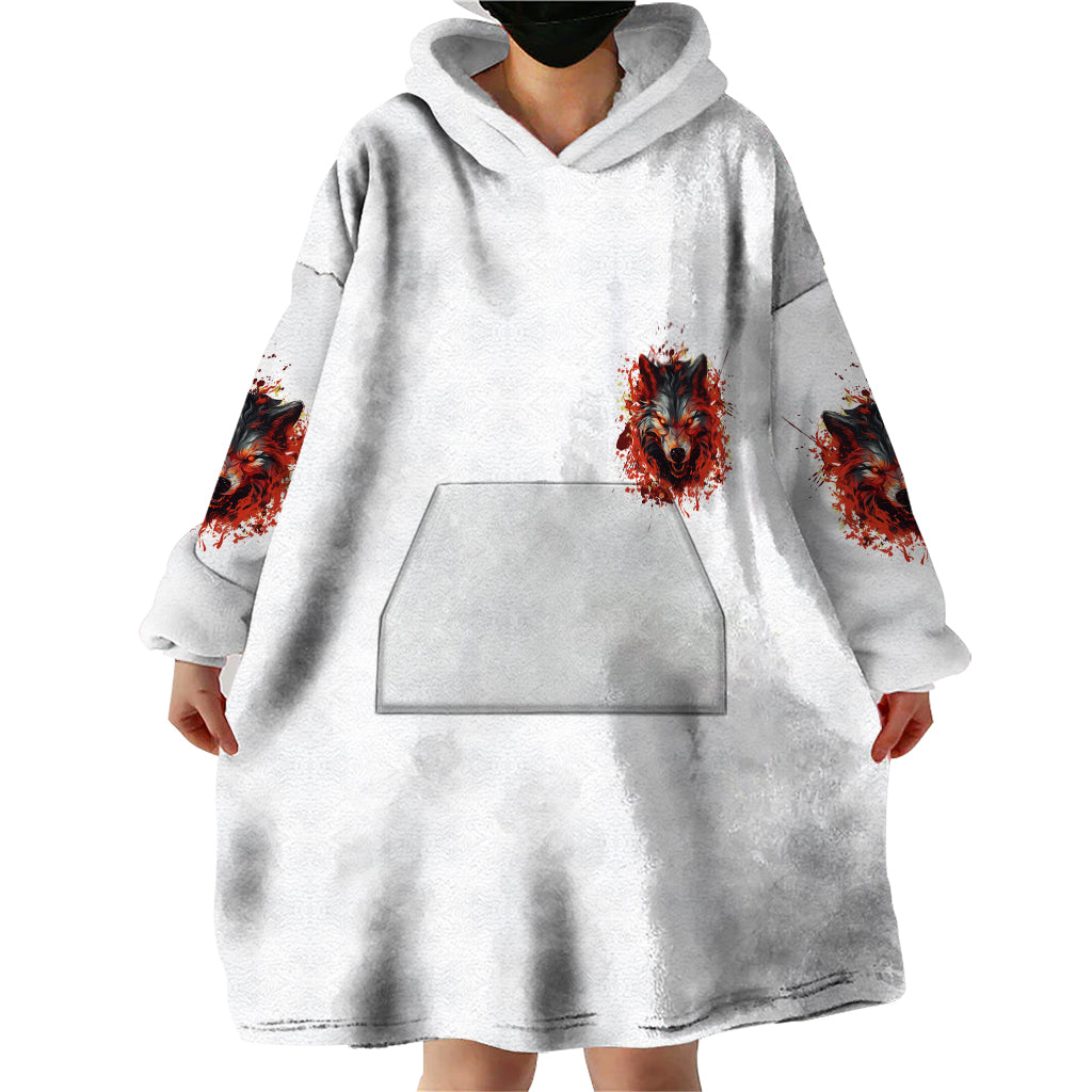 Judge Me When Wolf Wearable Blanket Hoodie - Wonder Print Shop