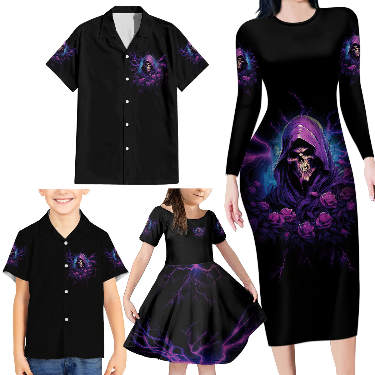 My Attitude Is Having Technical Problems Family Matching Long Sleeve Bodycon Dress and Hawaiian Shirt - Wonder Print Shop