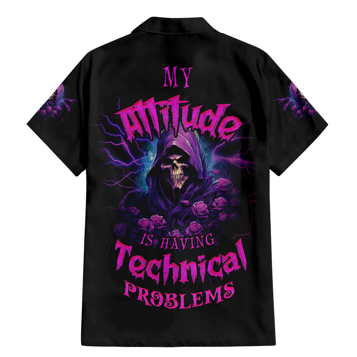 My Attitude Is Having Technical Problems Family Matching Mermaid Dress and Hawaiian Shirt - Wonder Print Shop