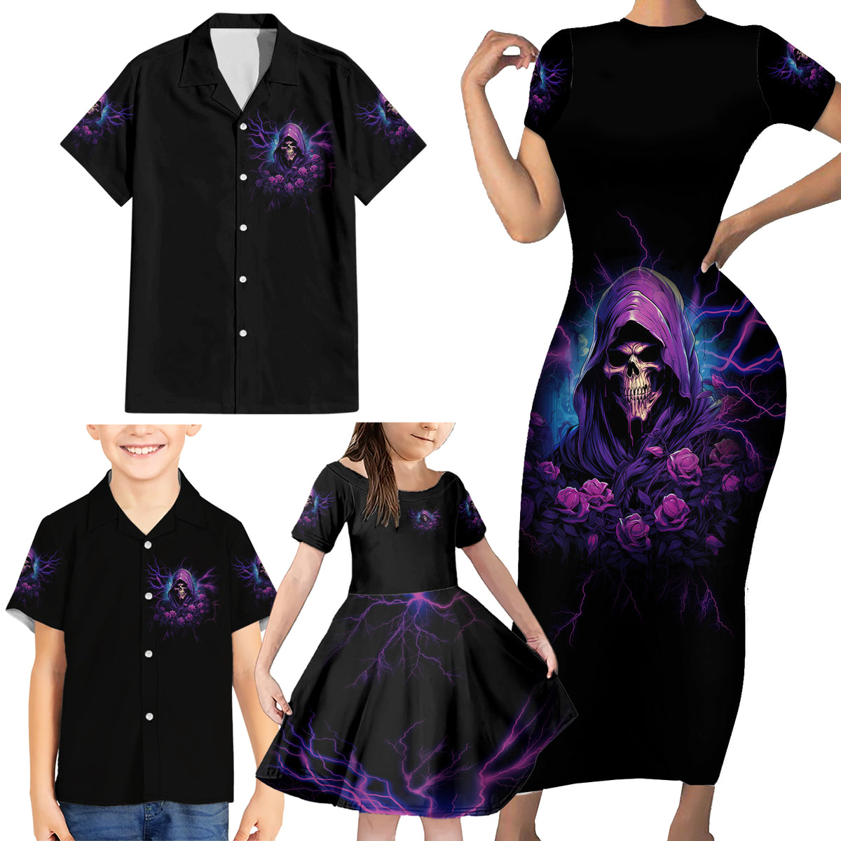 My Attitude Is Having Technical Problems Family Matching Short Sleeve Bodycon Dress and Hawaiian Shirt - Wonder Print Shop