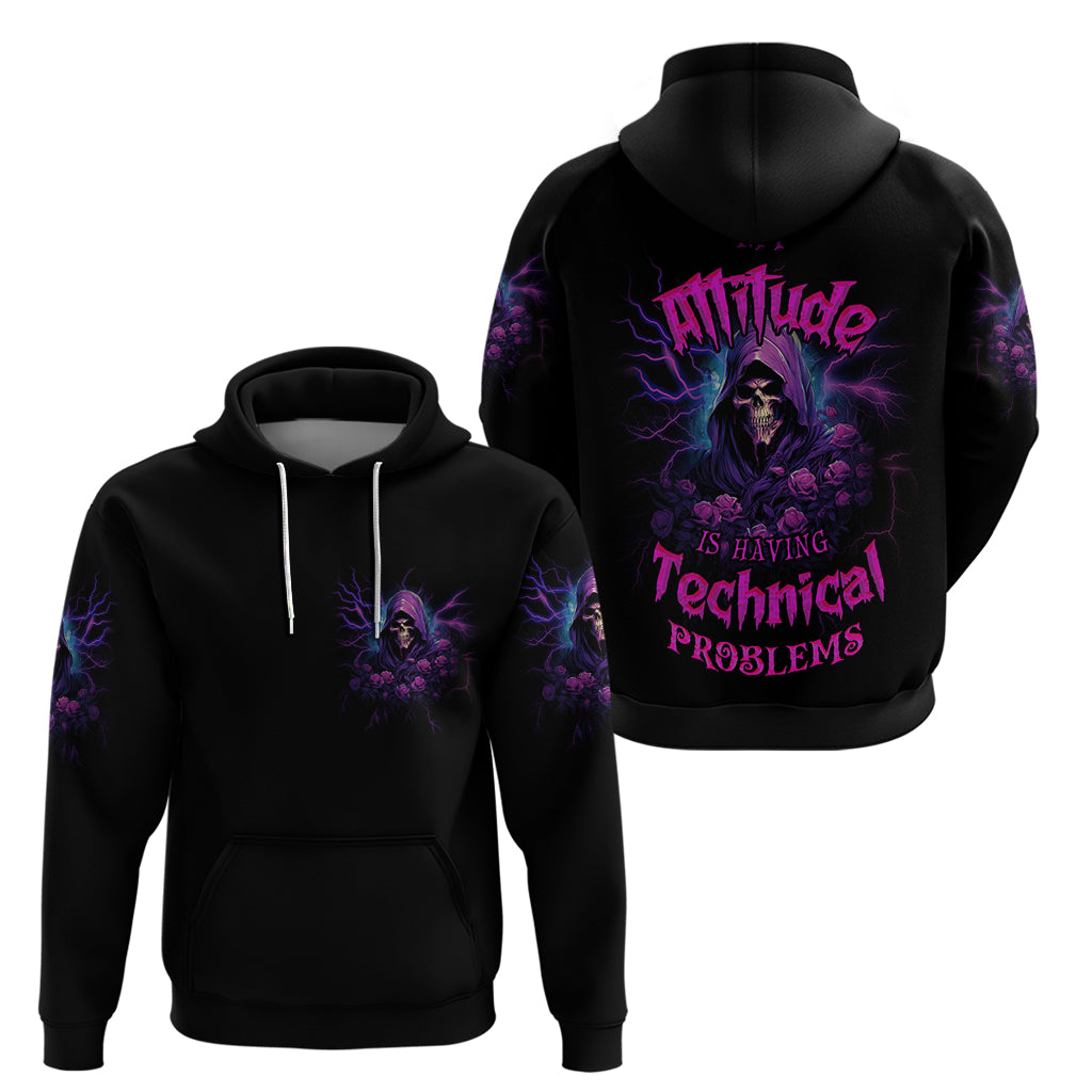 My Attitude Is Having Technical Problems Hoodie - Wonder Print Shop