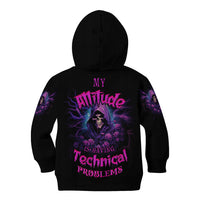 My Attitude Is Having Technical Problems Kid Hoodie - Wonder Print Shop