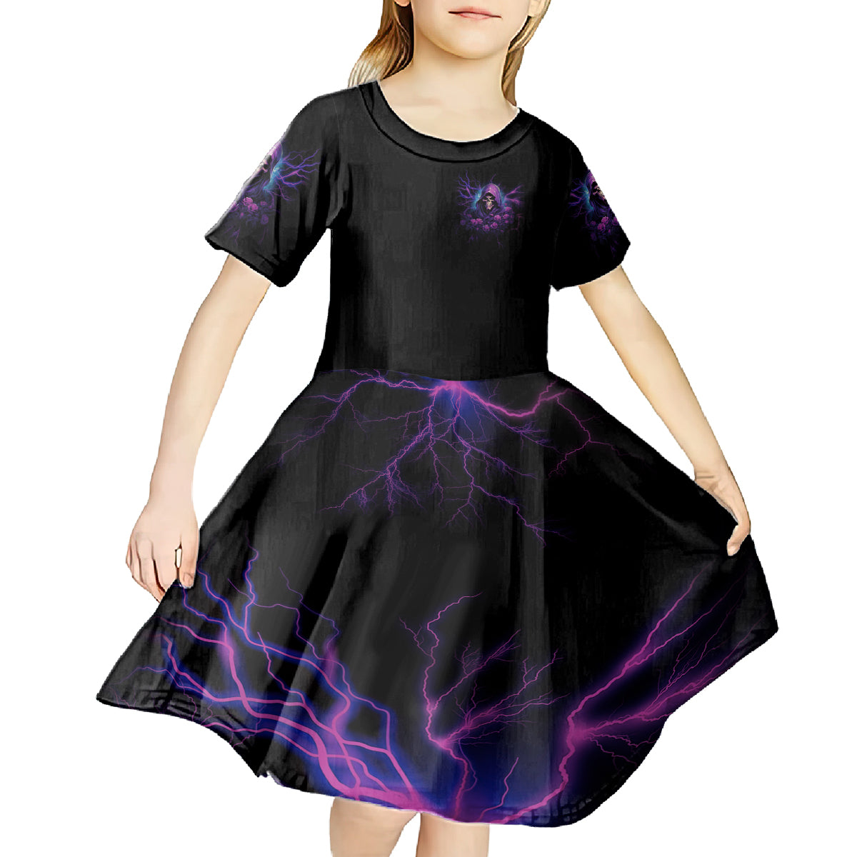 My Attitude Is Having Technical Problems Kid Short Sleeve Dress - Wonder Print Shop