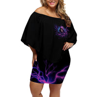 My Attitude Is Having Technical Problems Off Shoulder Short Dress - Wonder Print Shop