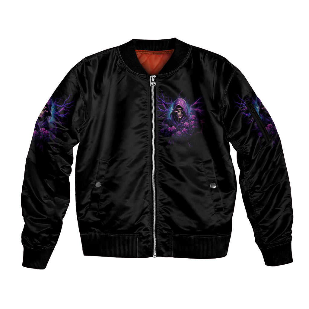 My Attitude Is Having Technical Problems Sleeve Zip Bomber Jacket - Wonder Print Shop