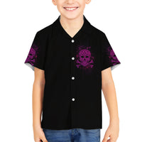 Can You See The F You Skull Rose Family Matching Short Sleeve Bodycon Dress and Hawaiian Shirt - Wonder Print Shop