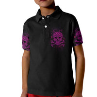 Can You See The F You Skull Rose Kid Polo Shirt - Wonder Print Shop