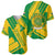 Comoros Flag Baseball Jersey with Green and Yellow Design and National Emblem