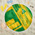 Comoros Flag Beach Blanket with Green and Yellow Design and National Emblem