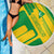 Comoros Flag Beach Blanket with Green and Yellow Design and National Emblem