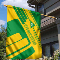 Comoros Flag Garden Flag with Green and Yellow Design and National Emblem