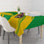 Comoros Flag Tablecloth with Green and Yellow Design and National Emblem