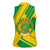 Comoros Flag Women Sleeveless Polo Shirt with Green and Yellow Design and National Emblem