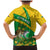 Comoros Family Matching Mermaid Dress and Hawaiian Shirt with National Flag Lemur Design and Ylang Ylang Flower Pattern