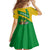 Comoros Family Matching Summer Maxi Dress and Hawaiian Shirt with National Flag Lemur Design and Ylang Ylang Flower Pattern
