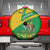 Comoros Spare Tire Cover with National Flag Lemur Design and Ylang Ylang Flower Pattern